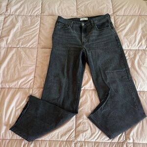 Abercrombie High Rise 90s Relaxed Jean - Washed Black